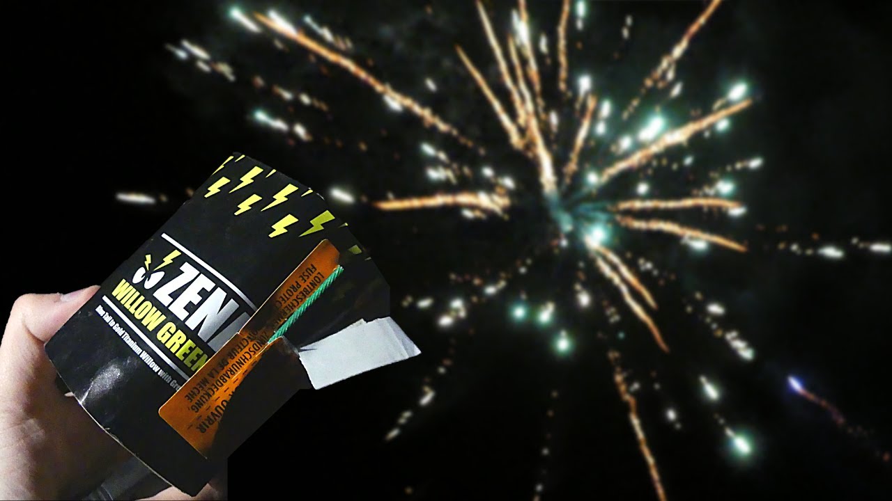Willow Green Strobe 7 shots 20mm Zena Vuurwerk YouTube