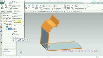 COUNTER FLANGE & 3 BEND CORNER in UG NX
