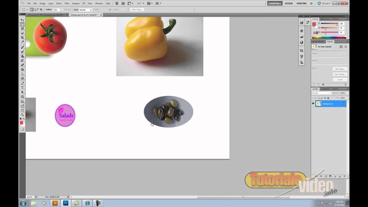 Tutoriale photoshop mutarea de obiecte incadrare in peisaj - YouTube