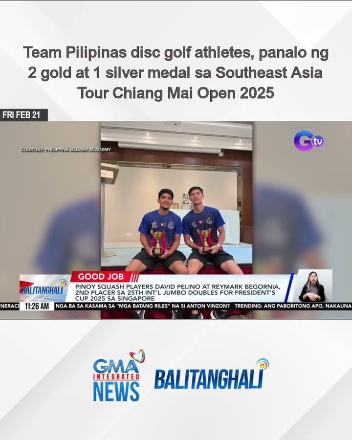 Team Pilipinas disc golf athletes, panalo ng 2 gold at 1 silver medal sa Southeast... | Balitanghali