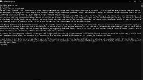 Amazon Web Services Bot (AWSBot) Demo