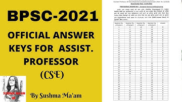 BPSC ASSISTANT PROFESSOR QUESTION PAPER EXAM-2021 (COMPUTER SCIENCE ENGINEERING)-2021