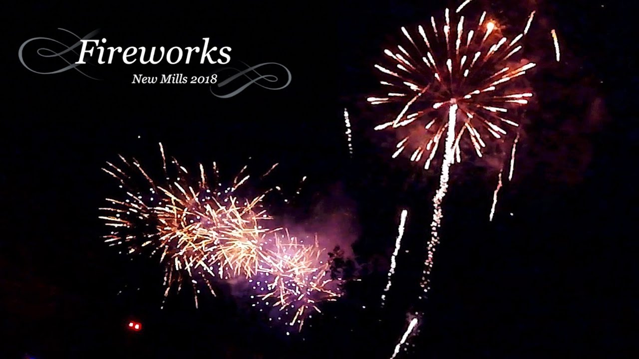 FIREWORKS Bonfire Night 2018 New Mills Display Guy Fawkes