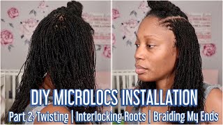 Interlocking method tutorial for Micro Locs Comment if you have ques, Sister Locs