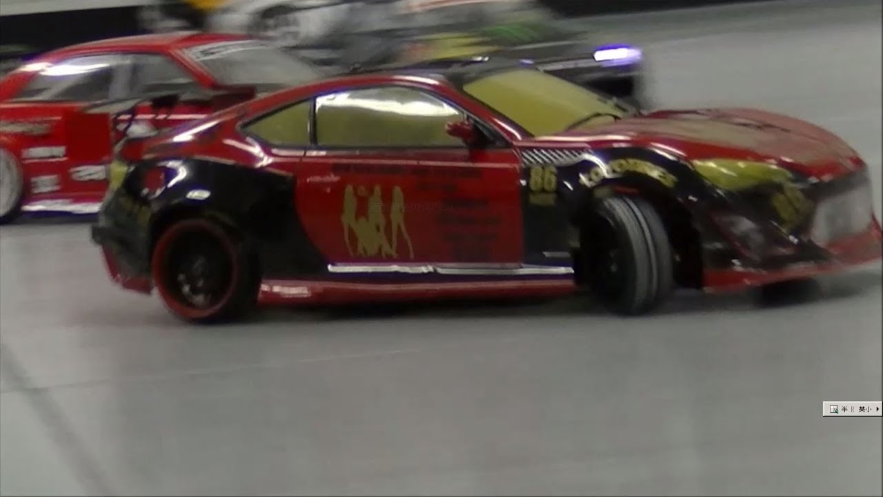 PLUSDサーキット  Mさんの 2WD CER 86 4WD との ドリフト追走 RWD DRIFT RC