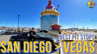 BEST PIT STOPS on a SAN DIEGO to LAS VEGAS Road Trip