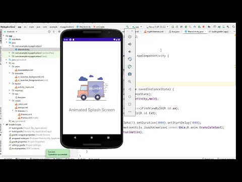 animated splash screen android studio by coder vlogs | animated splash screen