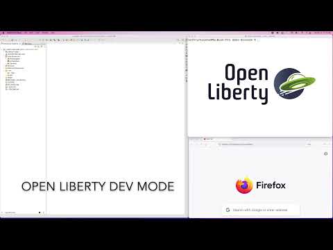 Open Liberty dev mode with Eclipse