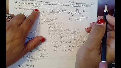 MAC1114 Lecture 8.2 Law of Sines #5-10
