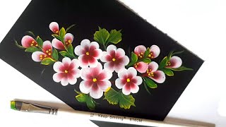 easy flower paint/acrylic flower paint