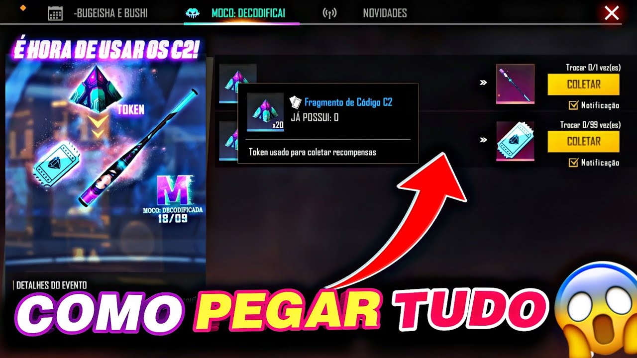 Free Fire: evento da Moco tem 'Cafofo dos Códigos' e minigame Tec