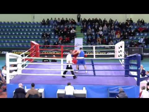 Boxing Tbilisi Semi-final 2019-18-04 (75 kg) RED Giorgi Manjavidze GEO VS BLUE Giorgi Xarabadze GEO.