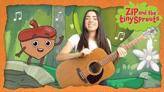 Good Morning, Sunshine! ☀️💛 Sing along 🎤 (ft Amelia) | Zip and the Tiny Sprouts 🎵