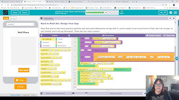 code.org Unit 5 lesson 6 part 5 of 6 Mad Libs - Java Scripts AP CSP