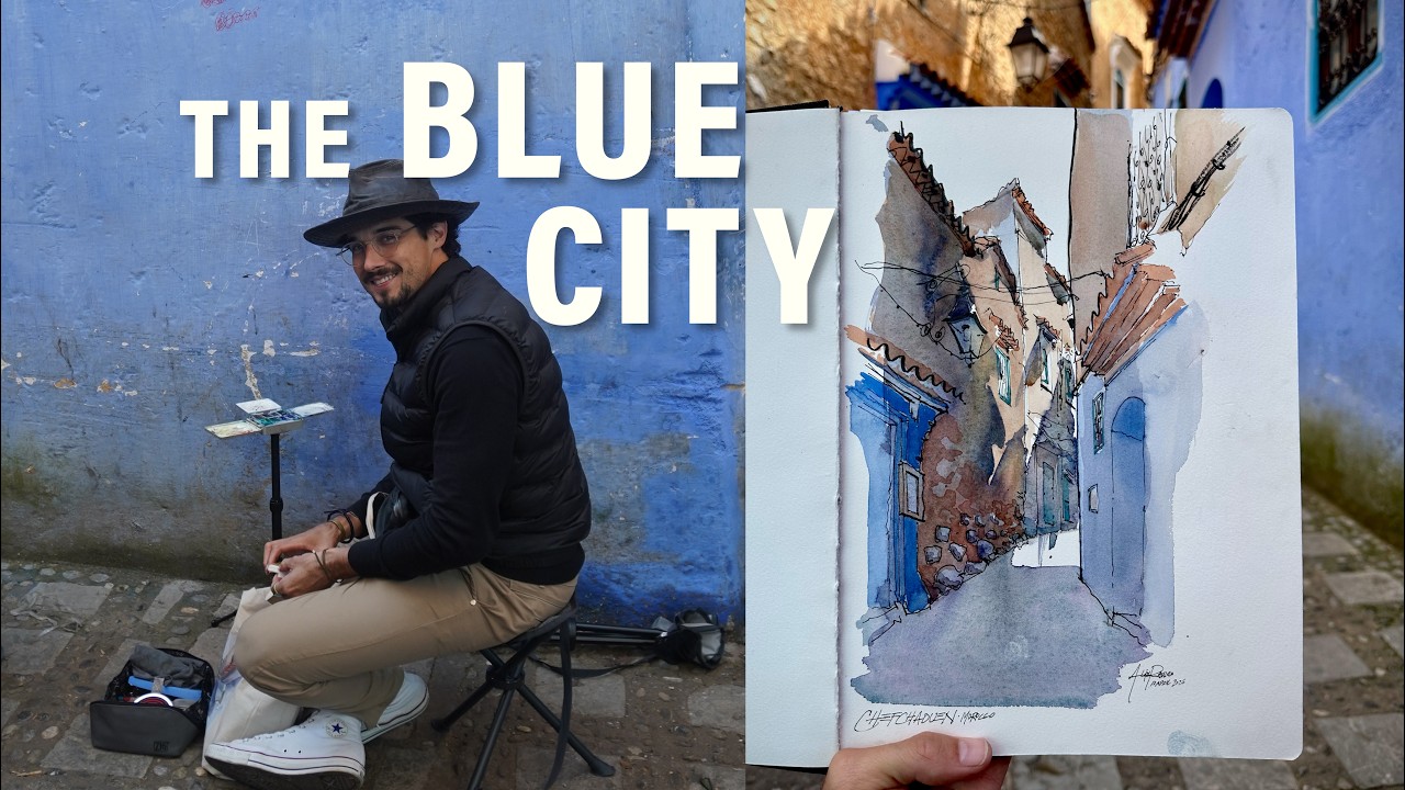 Morocco Sketching Retreat: Chefchaouen's Blue Streets
