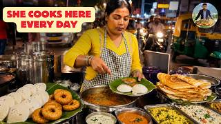 She Cooks Beside Heavy Traffic Every Evening | Idli & Vada ASMR screenshot 4