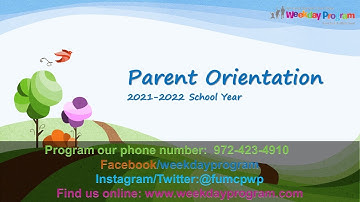 2021-22 Parent Orientation Video