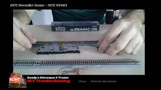 Troubleshooting - DCC-NCE-n14k1 decoder Wealth