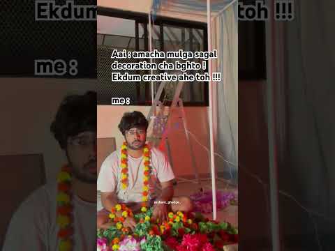 when you go out of ideas for Ganpati Decoration !!!