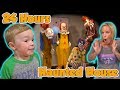 24 Hours in a Haunted House with Halloween Animatronics for Jagger's Birthday! | DavidsTV