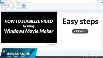 (EASY) HOW TO STABILIZE VIDEO by using Windows Movie Maker