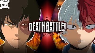 Zuko vs Shoto Todoroki | DEATH BATTLE! sub español (Avatar vs My Hero Academia)