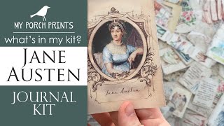 What's In My Kit | Jane Austen Journal Kit📖🖋️ | My Porch Prints Junk Journaling Tutorials