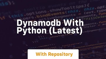Dynamodb with python latest