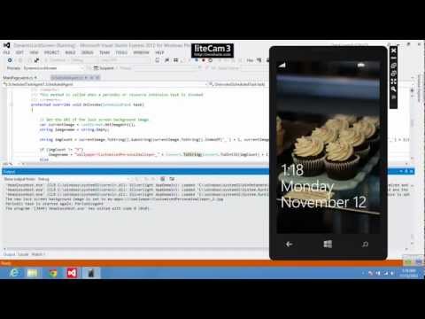 Dynamic Lock screen app Demo in Windows Phone 8