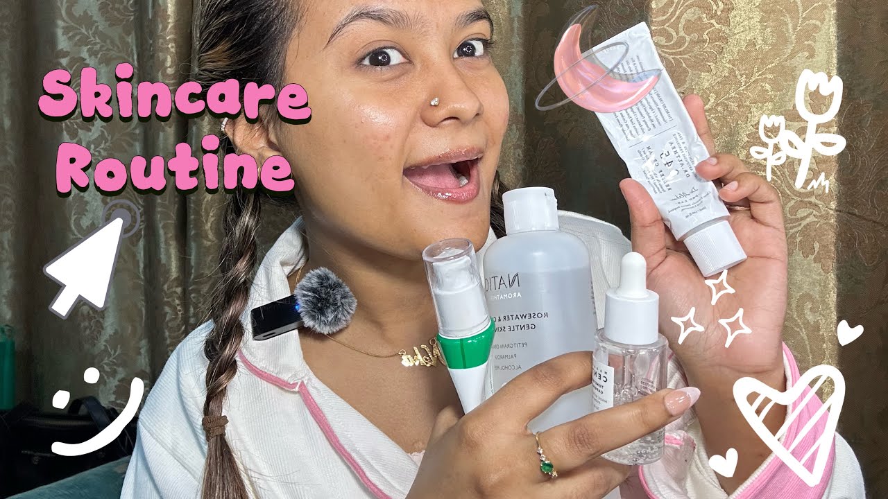🌛night skincare routine | Follow me for more contents and reviews ✨🎀