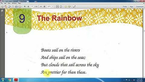 The Rainbow || D.A.V || Class-2 English || English Reader-2 II D.A.V Publication