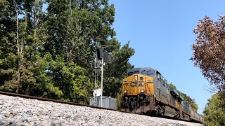 CSX ES44AH 706 w/ Nice K5HL Leads M841-13 on 9/15/22 (Normal Video)