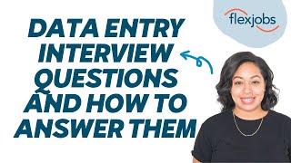 Data Entry Interview Questions and How to Answer Them