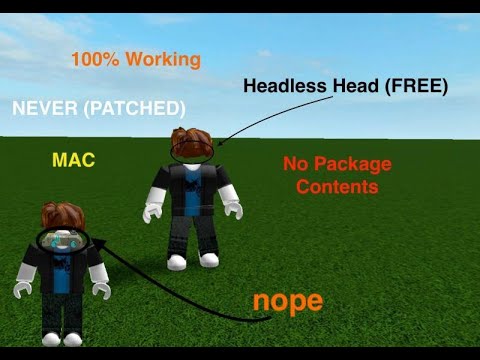 Roblox How To Have Headless Head In Every Game No Robux Needed Mac 2019 Read Desc Youtube - how to get headless head in roblox on mac