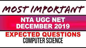 NTA UGC NET December 2019 Computer Science | Expected Questions | Discrete Mathematics | part 2