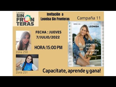 LEONISA SIN FRONTERAS CAMP.11 ZONAS 250-251