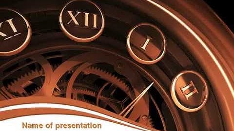 Timetable PowerPoint Template by PoweredTemplate.com