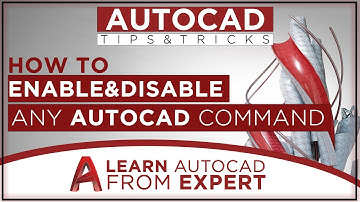 How To Enabled & Disabled AutoCAD Commands | Undefine & Redefine  | Command AutoCAD Tips & Tricks
