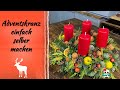Adventskranz aus Naturmaterial - Adventskranz einfach selber machen