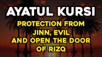 Ayatul Kursi x 100 (آية الكرسي) | Quran Recitation with Rain Sounds for Sleeping and Healing 📖⛈️