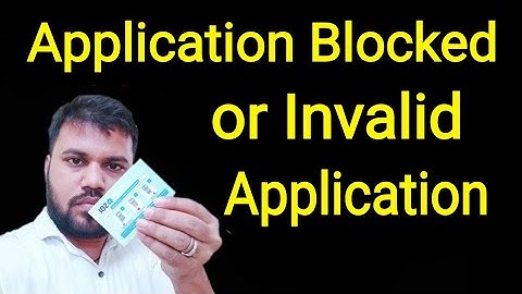 Application Blocked or Invalid Application in SBI ATM Machine