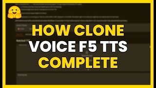 How To Clone Your Voice With F5 Tts Complete Guide