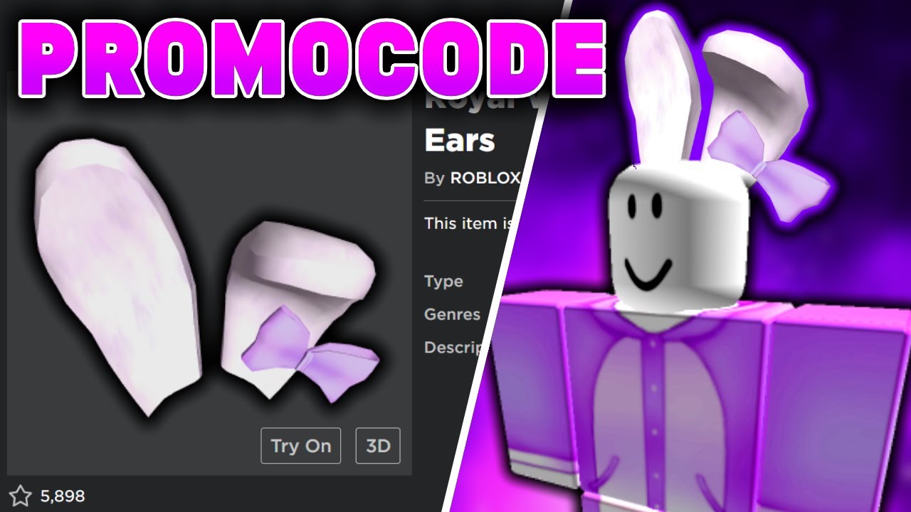 🐰 NEW PROMOCODE 🐰 Head to roblox.com/promocodes (link in bio) and enter  the code DRRABBITEARS2020 to receive the FREE Royal Winter…