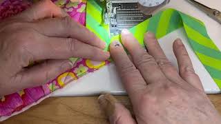 How to sew binding around inside and outside corners on quilts