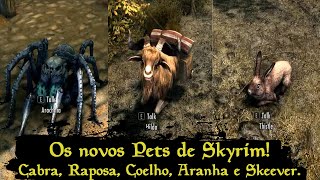 Skyrim Anniversary - Os novos Pets! Onde encontrar Aranha, Cabra, Skeever, Raposa e Coelho!