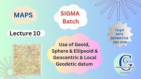Gate Geomatics (GE) 2026| Geoid, Sphere & Ellipsoid| WGS84 Ellipsoid| Geocentric & Geodetic datum|