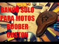 Como fazer banco solo para motos bobber, custom ( motorcycle seat)