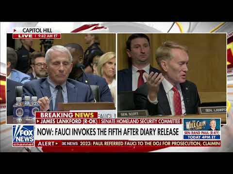Fauci Invokes the 5th as Lankford Presses Him on Closed Churches and China Coverup