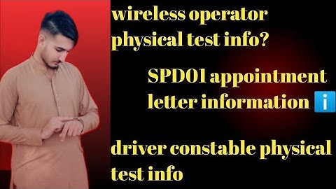 Wireless operator| physical |test info? SPD01 Jin ka letter rok dia ta un ko be letter mela ga!!