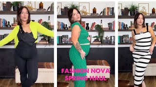 HUGE SPRING FASHION NOVA HAUL!!!! Curvy\/Pregnant Fashion 2024!!!